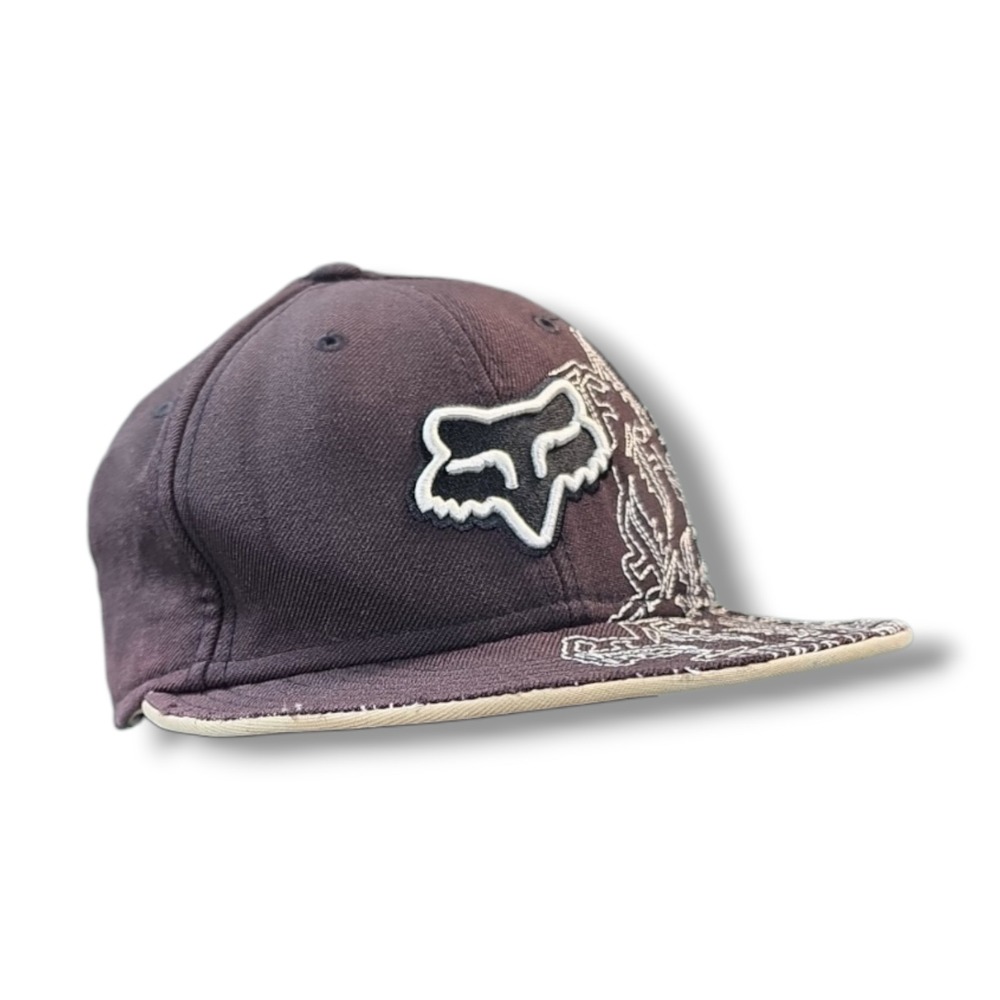 FOX RACING‎ New Era 59Fifty Fitted 7 1/2 Black 100% Wool Cap Ha